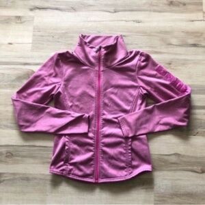 Bench Pink Athletic Jacket with High Collar and Fitted Silhouette